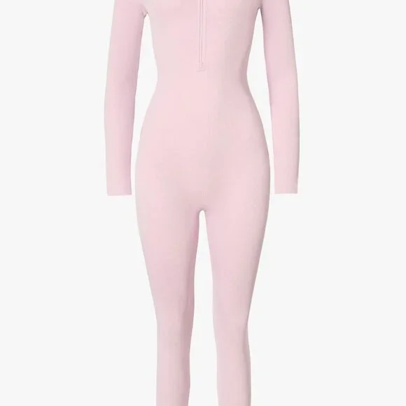 Thermal Base-layer Jumpsuit In Powder Pink - Picture 3 of 3